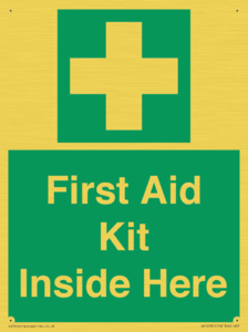 First Aid Kit Inside Here